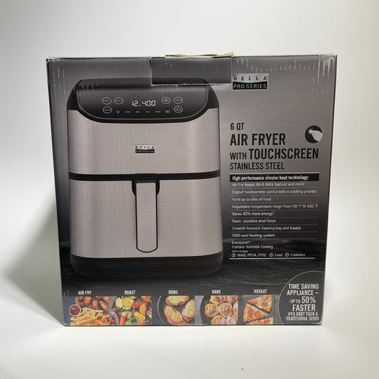 Bella Pro 6 Quart Touchscreen Air Fryer
